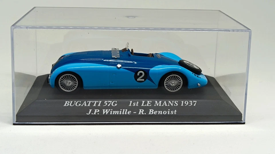 Bugatti  57 G 1937 Winner Le Mans Wimille-Benoist IXO-Altaya Scale 1/43 - Imagen 2 de 4