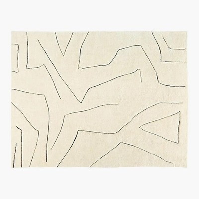 Modern Hand Tufted Nz Wool Area Rug, New Abstract Design, Premium Quality