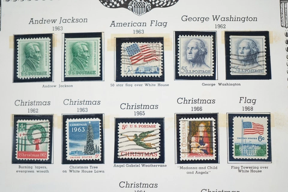 U.S. 1900s–1950s COLLECTION OF 400+ STAMPS MINT & USED STORED ON MINKUS PAGES - Image 4 of 4