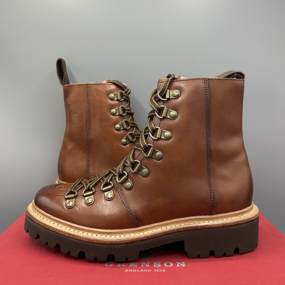 Hiking Boots Nanette Tan Boots Grenson Nanette Brown Leather