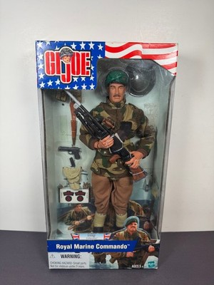 GI Joe D-Day ROYAL MARINE COMMANDO 12'' Action Figure 1/6 Scale 2001 Hasbro