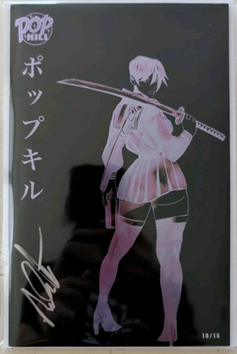 #ad POP KILL #1 NIKOLAS DRAPER IVEY SIGNATURE EDITION PINK KANJI SPOT FOIL LTD 15 $300.00