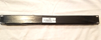 Blank Filler Panel 1RU Flat, Fox Datacom Black - QUANTITIES OF 2
