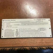Vintage Truck Performance Slide Rule 1933 Red Motor Car Company