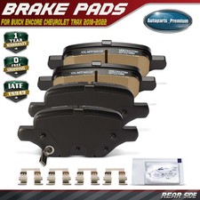 4Pcs Rear Side Ceramic Iron Brake Pads for Buick Encore Chevrolet Trax 2018-2022