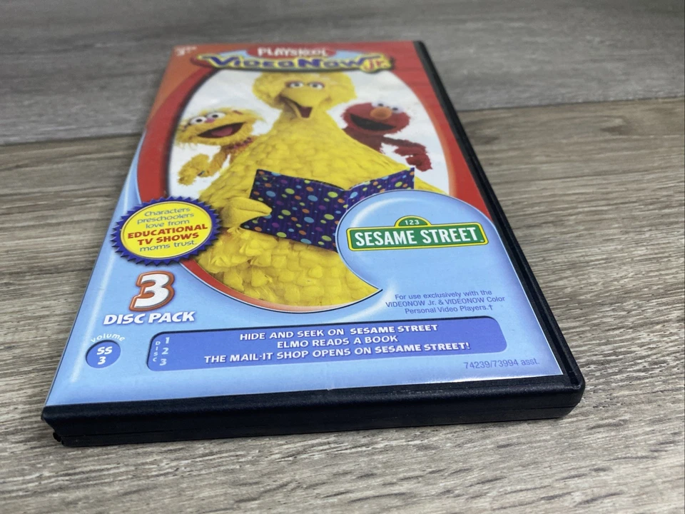 Paquete de 3 discos Playskool Video Now Jr Plaza Sésamo disco faltante 1 Foto 4 de 4