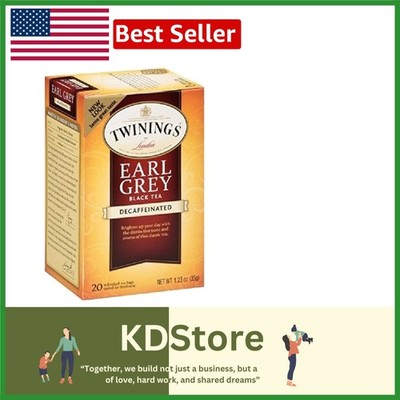 Decaf Earl Grey Black Tea 120 Bags, Aromatic, Light & Refreshing, Individuall...