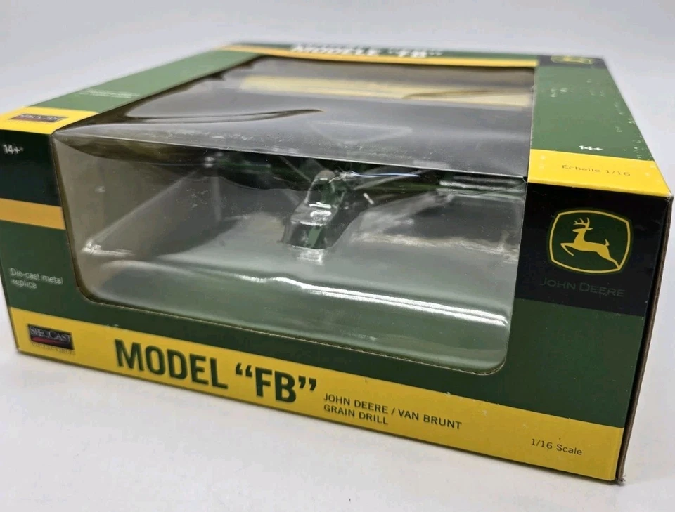 SpecCast John Deere MODEL "FB" Van Brunt Grain Drill Die-Cast Metal 1/16 NIB New - Image 2 of 4
