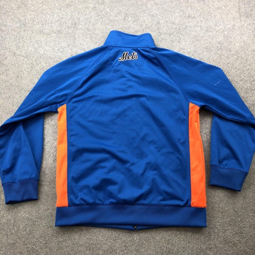 New York Mets Jacket Mens Large MLB Baseball Nike Full Zip Lightweight - Picture 7 of 11