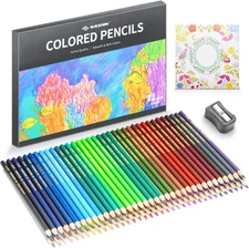 72 Pcs Colouring Pencils Set, Soft Core for Sketching and Drawing