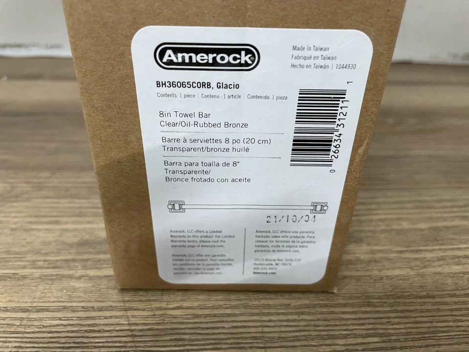 Toallero Amerock BH36065CORB Glacio 10-1/4", bronce frotado con aceite - LEER - Foto 4 de 4