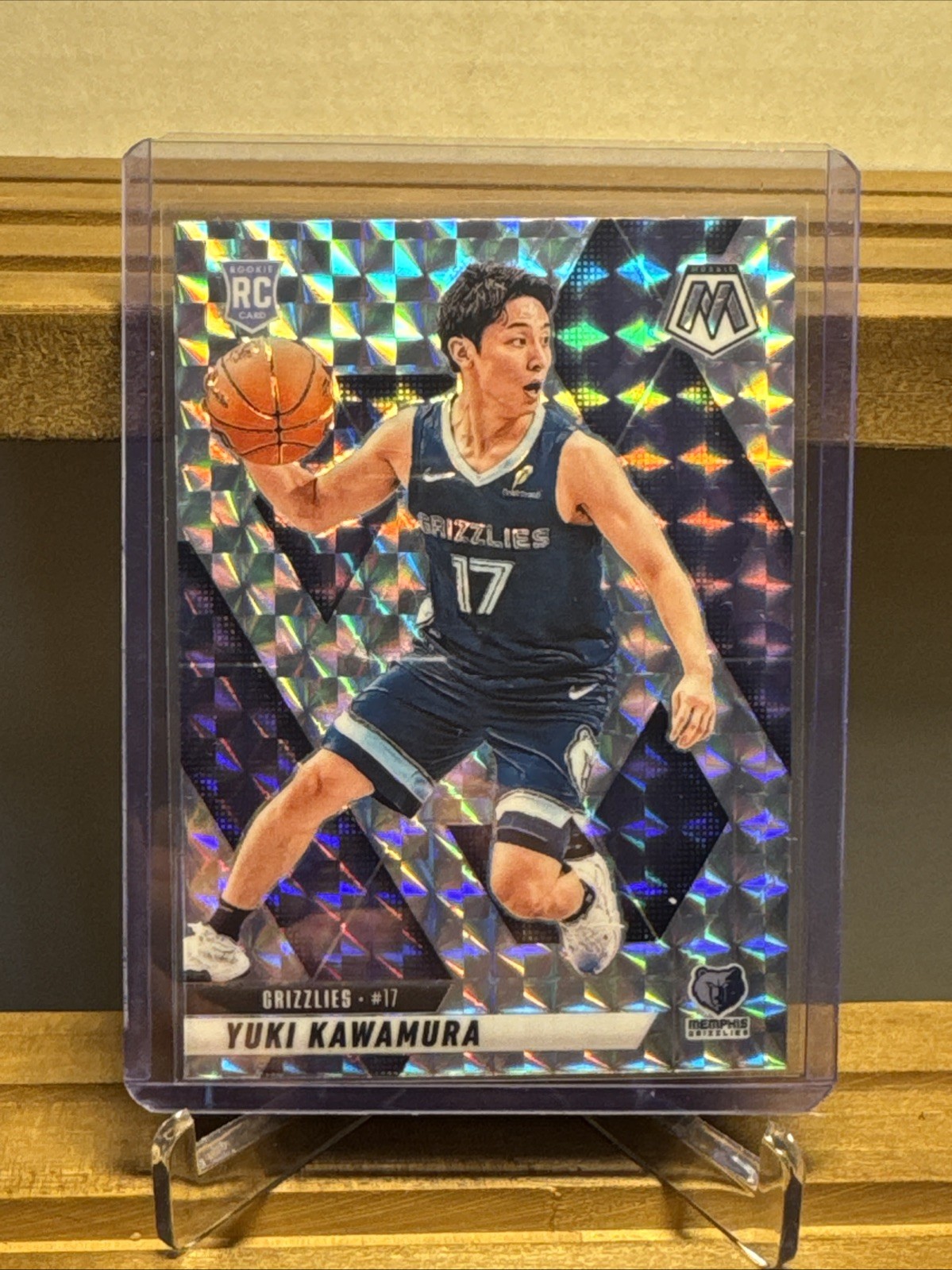 2024-25 Panini Mosaic RC Yuki Kawamura Grizzlies Silver Mosaic Prizm #209