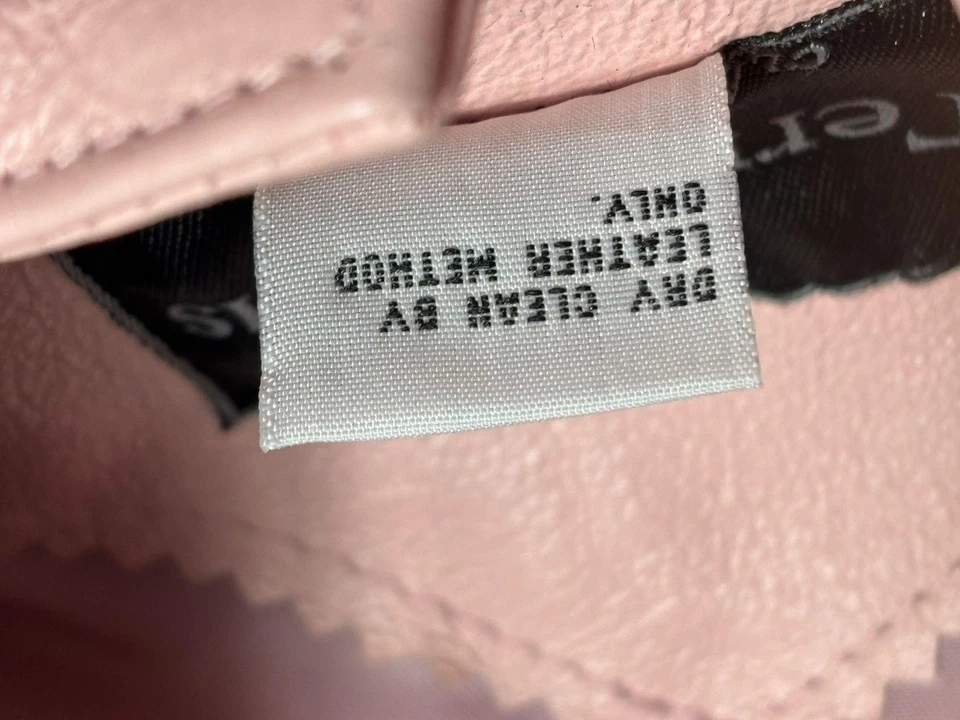 Terry Lewis Jacket Womens Size Medium Pink Leather Classic Luxuries Button Front - Image 4 of 4