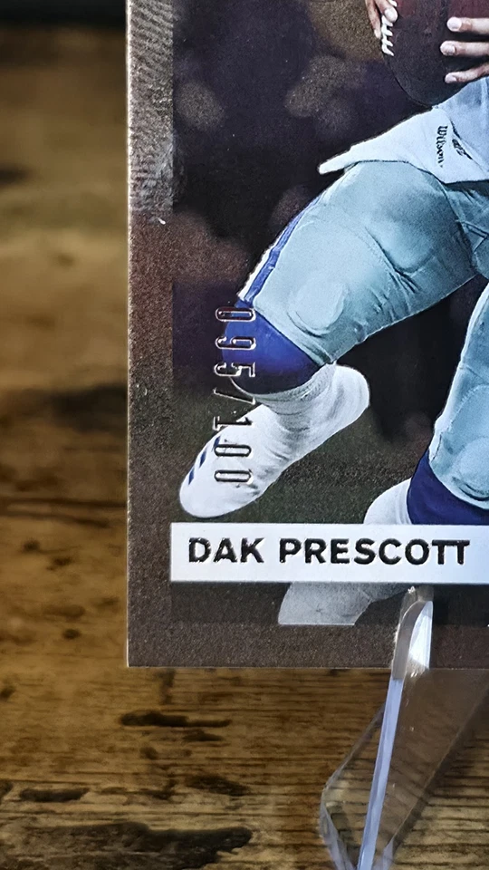🏈Hyper Rare🏈 2019 Panini Donruss Press Proof Silver #/100 Dak Prescott #73 - Image 2 of 2
