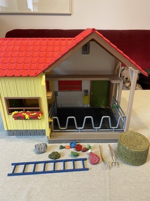 Schleich Farm World 42334 Bauernhof Scheune / Stall unvollständig 