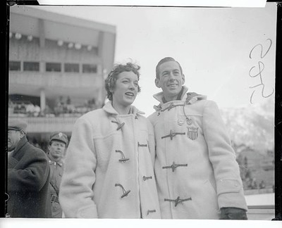 Tenley Albright 20 of Newton Center Massachusetts Hayes Alan Jenk- 1956 Photo