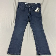 Buffalo David Bitton Jeans Ash X Slim Stretch 34 x 32 Blue Medium Dark Wash $109