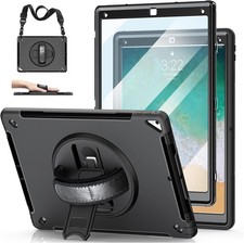 Case for iPad Pro 12.9" 2017/2015 2nd/1st Gen -Upgraded, A-Black