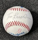 Tom Lasorda Signed Autograph FOTOBALL LA Dodgers Baseball BECKETT