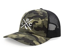 LBC (Long Beach California) - Snapback Trucker Baseball Cap (Camouflage)
