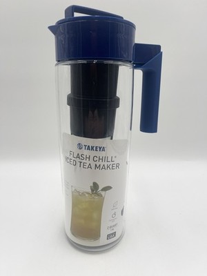 Brand New Never Used 2 Qt Takeya Flash Chill Tea Maker Blue