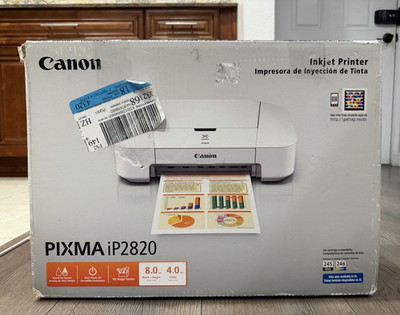 Canon PIXMA iP2820 Inkjet Printer High-Quality USB Windows/Mac Compatible Used