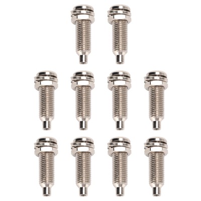 10Pcs 4mm Binding Post Vernickelt Messing M6 Mutter Panel Bananen Buchsen Für