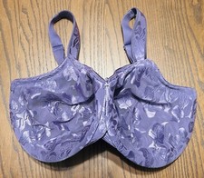Wacoal Awareness Size 38H Unlined Underwire Full Coverage Bra Grape 85567
