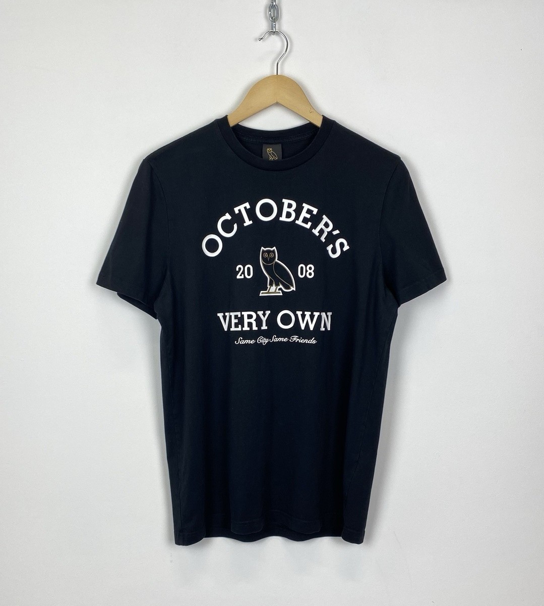 Drake x Octobers Very Own OVO T-Shirt Big Logo Men's Size M Black
