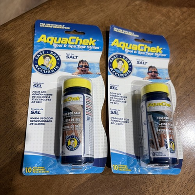 #ad Lot 2 AquaChek 561141A Salt Test Strips Spa amp; Swimming Pool New $11.95