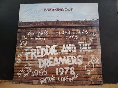 FREDDIE AND THE DREAMERS  Breaking Out LP  Signed by Freddie!  EX !