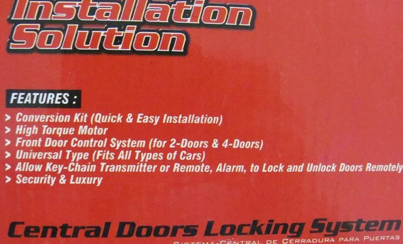 Universal Power Door Lock Kit Actuators System 2 4 Door Car Truck 12V 12 Volt - Image 2 of 3