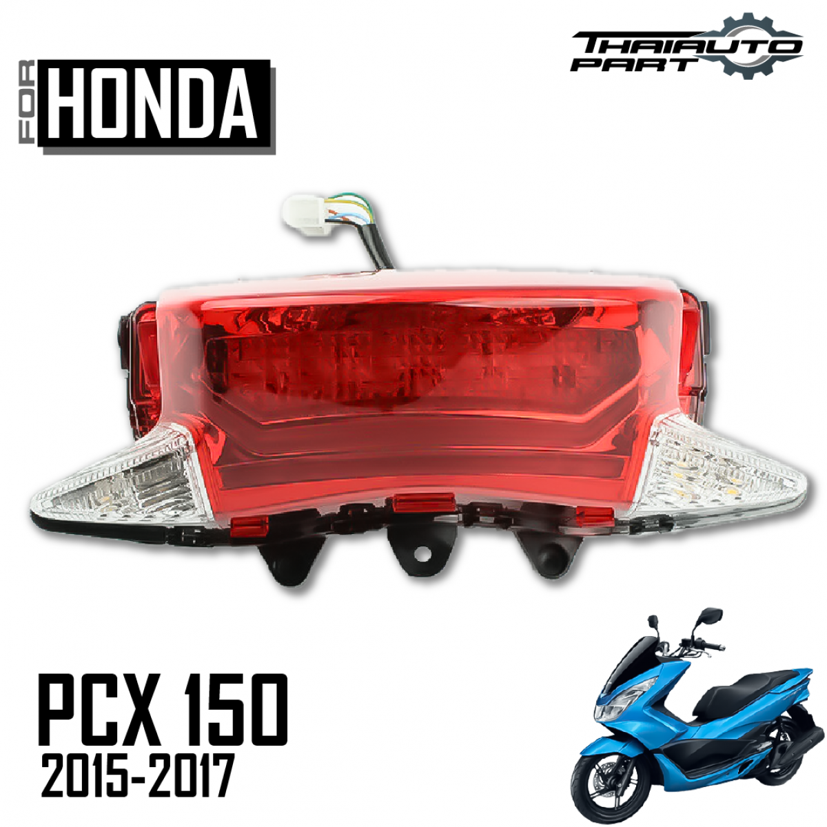 Tail Lamp Rear Brake Light Assy Combination For Honda PCX 150 2015