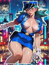 Adult Anime Waifu Pokemon Officer Jenny Vinyl Sticker 6"