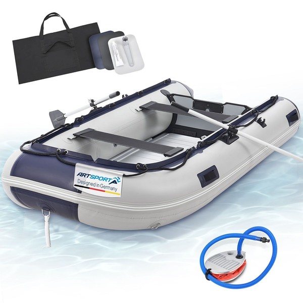Schlauchboot Sportboot Angelboot 320Cm Aluboden Paddelboot Ruderboot Artsport®-image