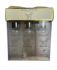 Russell & Windsor Vanilla Cream Body Gift Set Shower Gel, Body Wash Body Mist