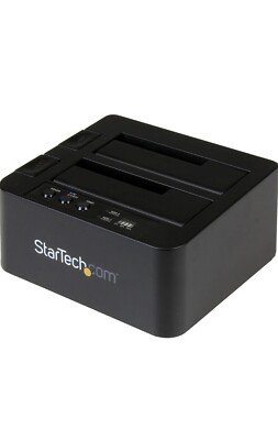 StarTech.com Standalone Hard Drive Duplicator, External Dual Bay HDD/SSD 10 Gbps