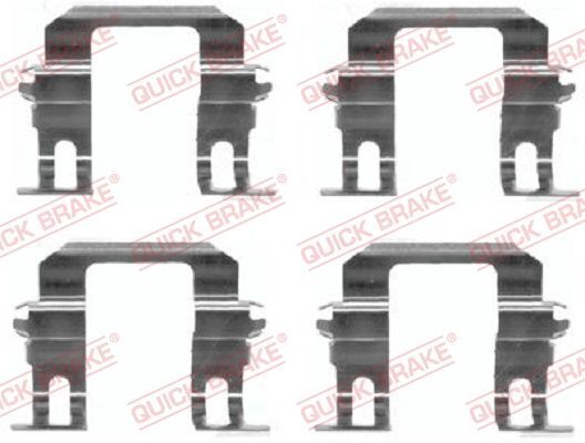 Quick Brake 109-1275 ZubehöRsatz, Scheibenbremsbelag Passend FüR Isuzu Opel-image