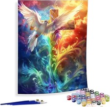 Christ Cross Paint by Numbers Kit for Adults Paint by Number Kit for Kid Canvas