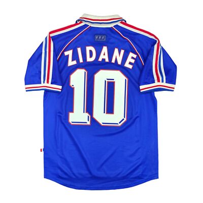 MAGLIA francia adidas zidane 1998 FOOT MAILLOT JERSEY VINTAGE