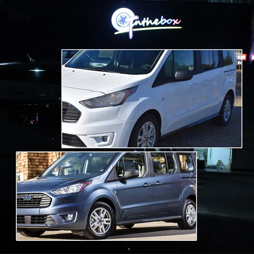Luces repetidoras de marcadores laterales transparentes de 2 piezas para Ford Transit Connect 2010-2021 - Imagen 3 de 9