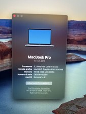 Apple MacBook Pro 15 “ touch Bar  (250 SSD, Intel Core i7 8a Gen.  2,2 ghz