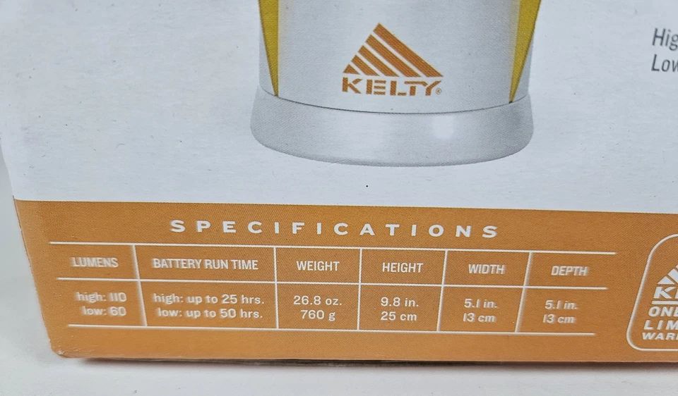 ¡NUEVO! LINTERNA LED KELTY CAMPING Impermeable Portátil Tienda Luz Exterior Jardín Foto 4 de 4