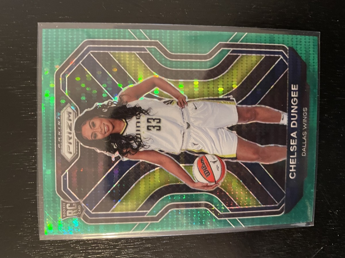 2021 Panini Prizm WNBA Green Pulsar Prizm Chelsea Dungee RC #08/25