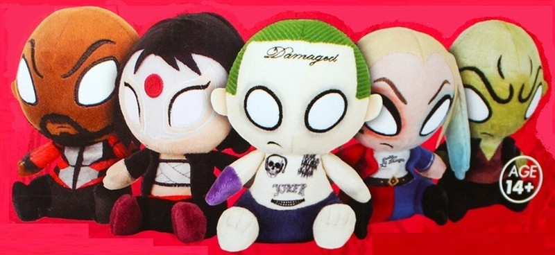 Funko SET of 6 MOPEEZ Suicide Squad plushes +RETAIL Counter DISPLAY New COMPLETE