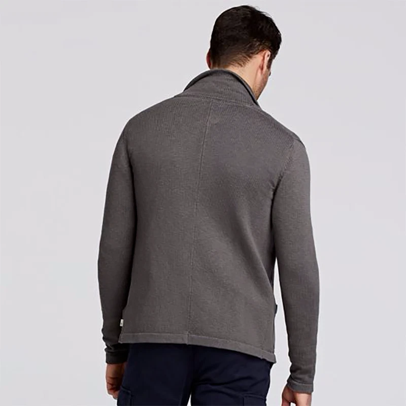 Cárdigan Suéter Timberland Para Hombre Calce Ajustado Slub Italiano Hilo Algodón A1RAB Talla L Foto 3 de 3
