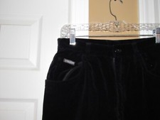 RALPH LAUREN Women's Sz 6 Black Velvet Pants Perfect Measure 26 X 31