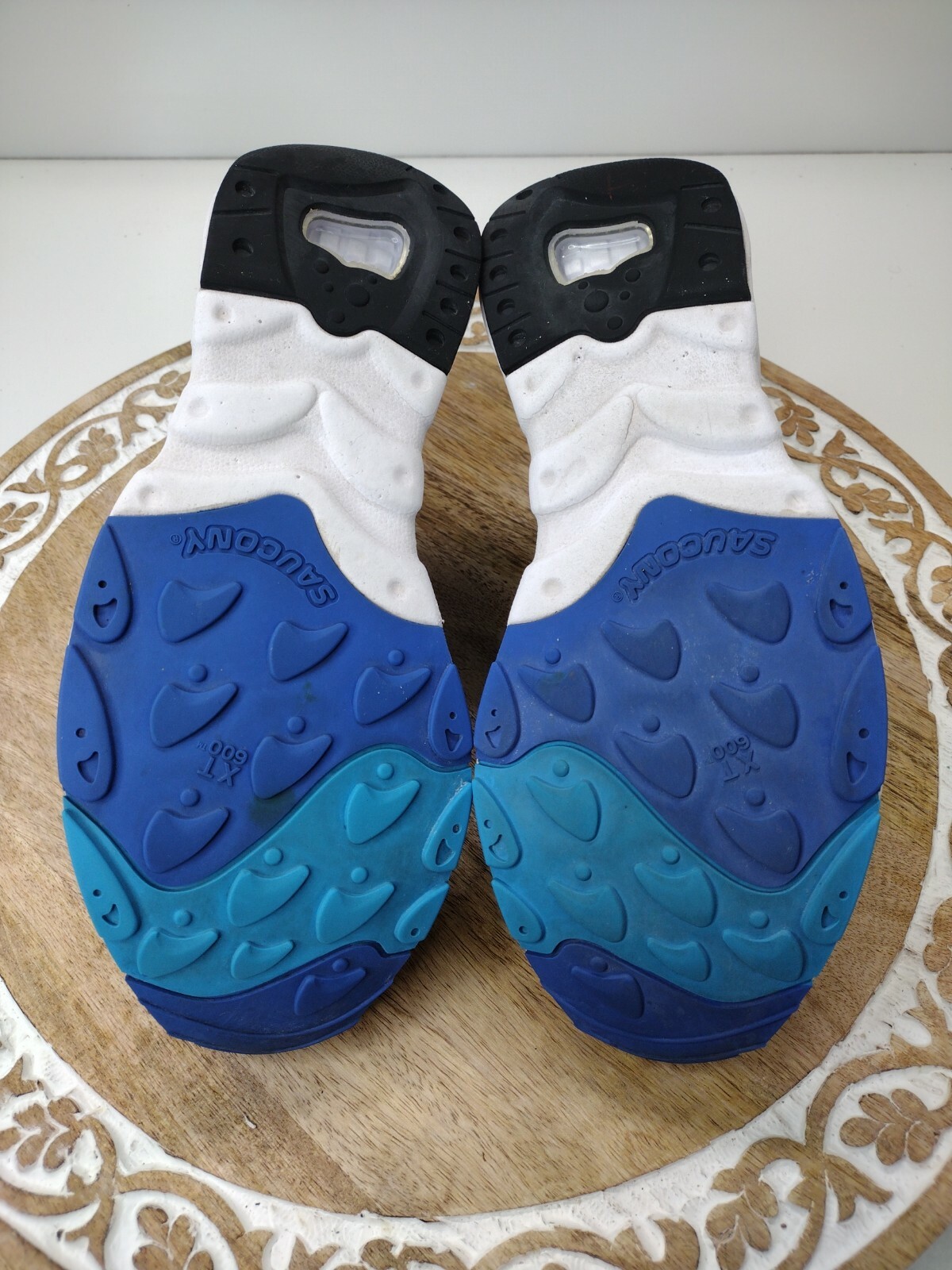 Saucony Aya Shoes S70460-2 in Blue & White Men's Size 7.5 thumbnail 6