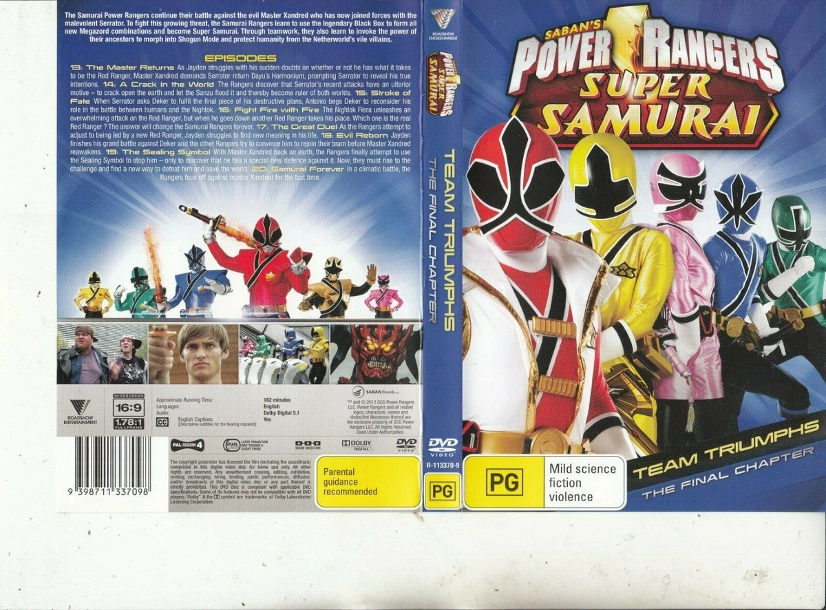 Power Rangers Samurai 2011 Team Triumphs 8 Episodes TV Series