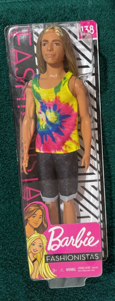 Barbie Ken Fashionistas Doll with Long Blonde Hair - GHW66 Barbie Ken Fashionistas Doll with Long Blonde Hair - GHW66